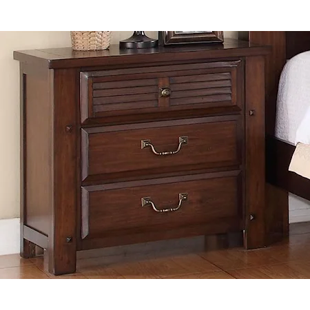 Night Stand with 3 Drawers
